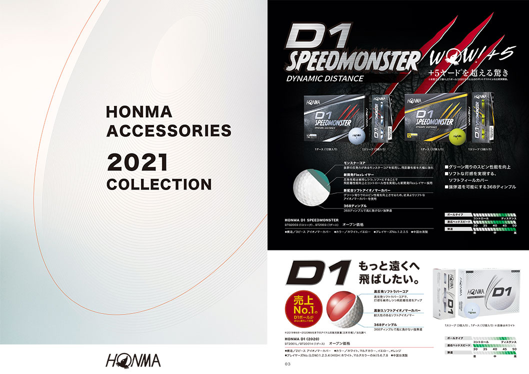 HONMA ACCESSORIES 2021 COLLECTION