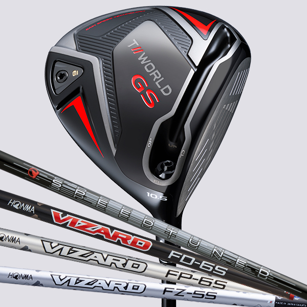 本間ゴルフ T//WORLD GS ドライバー 粘り系 カーボン カスタムシャフト VIZARD FZ 手元調子 ツアーワールド HONMA GOLF  クラブ